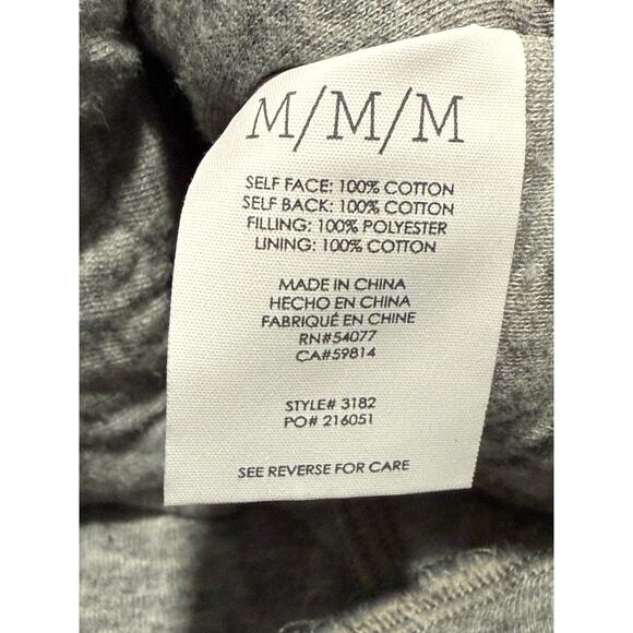 Cabi Quilted Jacket Peacoat 100% Cotton Women's Size Medium Gray 3182 216051 - Picture 8 of 10